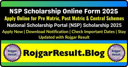 Apply NSP Scholarship Online Form 2025 – Pre Matric, Post Matric & Central Schemes